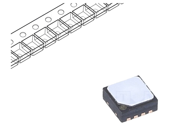 Sensor: temperatuur en vochtigheid; 0÷100%RH; -40÷125°C; DFN8 Sensor: temperatuur en vochtigheid; 0÷100%RH; -40÷125°C; DFN8